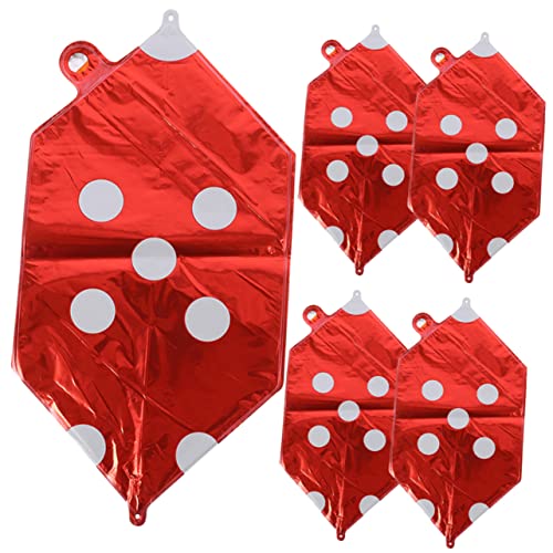 SUPVOX 5 Stück Würfel Folienballons Rote Würfel Luftballons für Themenparty Deko Aufblasbare Partydekoration für Spieleabend Halloween und Geburtstagsfeier SUPVOX 5 Stück Würfel Folienballons Rote Würfel Luftballons für Themenparty Deko Aufblasbare Partydekoration für Spieleabend Halloween und Geburtstagsfeier von Supvox