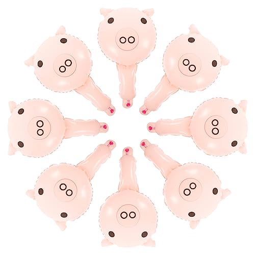 SUPVOX 50 Stück Handheld Inflatable Pig Folienballons Niedliche Partydekoration für Kindergeburtstage Tischdekoration und Festlichkeiten von Supvox