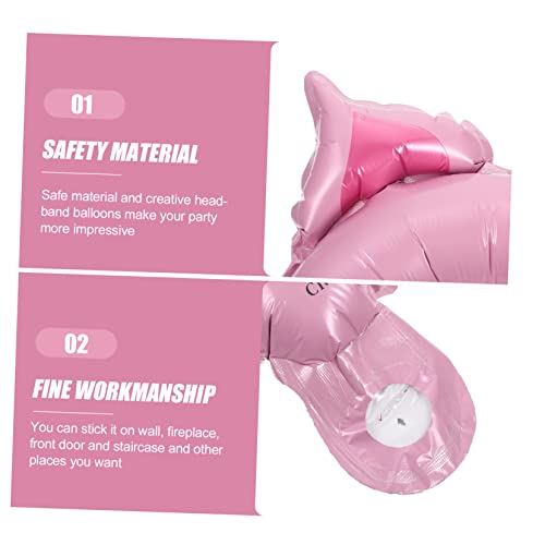 SUPVOX 50 Stück Teiliges Cartoon Tiere Aufblasbares Folienballon Haarreif Dekoration Headband für Mädchen Shower Geburtstagsfeier Party Zubehör von Supvox