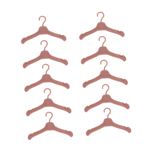 SUPVOX 50 Stück Teiliges Mini Puppenkleiderbügel aus Kunststoff Kompakt und Leicht Robuste Struktur für Einfache Aufbewahrung und Organisation von Puppenkleidung für Puppenoutfits und von Supvox