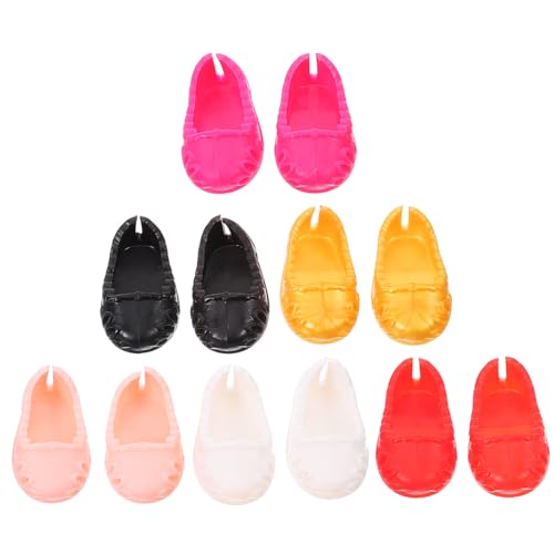 SUPVOX 6 Paare Mini Puppenschuhe Süße Flache Schuhe für Lele Puppen Leicht Ersatz Zubehör für Puppenkleidung und Puppenhaus SUPVOX 6 Paare Mini Puppenschuhe Süße Flache Schuhe für Lele Puppen Leicht Ersatz Zubehör für Puppenkleidung und Puppenhaus von Supvox