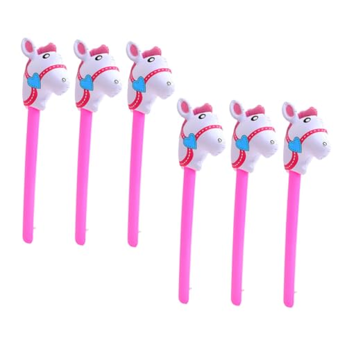 SUPVOX 6 Stück Aufblasbare Pferdekopf Stick Ballons Teiliges für Party Dekorationen für Geburtstagsfeiern Kreative Spielzeuge für Theateraufführungen und Bühnenprops von Supvox