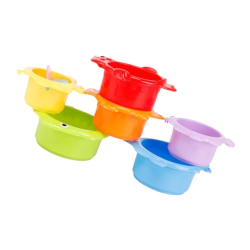 SUPVOX 6 Stück Bunte Stapelbecher aus Leichtem Bruchfestes für Kleinkinder Ab Monaten Fördert Spielerisch Geduld und Motorische Entwicklung Beim Baden SUPVOX 6 Stück Bunte Stapelbecher aus Leichtem Bruchfestes für Kleinkinder Ab Monaten Fördert Spielerisch Geduld und Motorische Entwicklung Beim Baden von Supvox