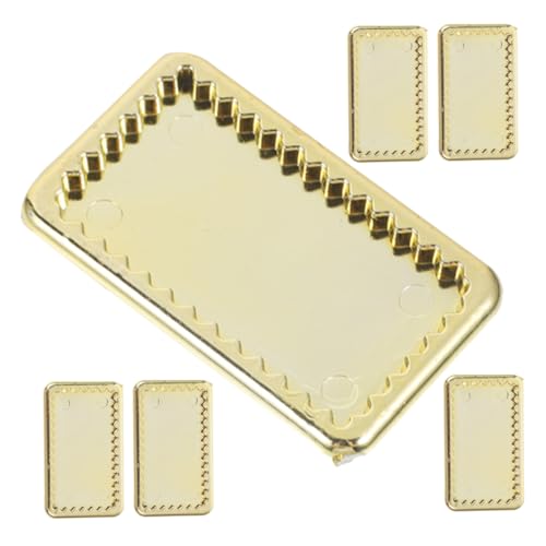 SUPVOX 6 Stück Goldene Teller Hausdekorationen Szene Küche Miniatur Kleines Tablett Modell Kleines Tellertablett Mini Mini Teller Mini Speiseteller Mini Dekoration Mini SUPVOX 6 Stück Goldene Teller Hausdekorationen Szene Küche Miniatur Kleines Tablett Modell Kleines Tellertablett Mini Mini Teller Mini Speiseteller Mini Dekoration Mini von Supvox