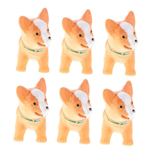 Supvox 6stücke Teiliges Miniatur Hund Figuren Aus Harz Kreative Mikrolandschaft Dekoration Für Puppenhaus Und Projekte Süße Tierfiguren Für Handgemachte Ornamente Supvox 6stücke Teiliges Miniatur Hund Figuren Aus Harz Kreative Mikrolandschaft Dekoration Für Puppenhaus Und Projekte Süße Tierfiguren Für Handgemachte Ornamente von Supvox