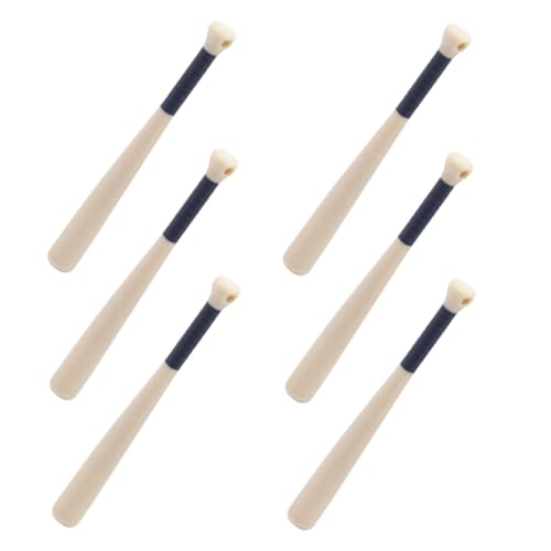 SUPVOX 6 Stück Miniatur -baseballschläger Winzige Fledermäuse Mini-fledermäuse Puppenhaus-sportartikel Mini-baseballschläger- Prop-schläger Zum Basteln von Supvox