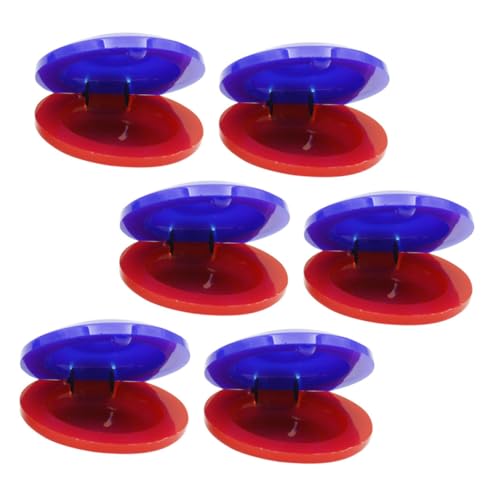 SUPVOX 6 Stück Teiliges Castanet Musikinstrument für Langlebig und Sicher mit Glatter Oberfläche und Buntem Design Rhythmus und Farberkennung Frühkindlichen Bildung SUPVOX 6 Stück Teiliges Castanet Musikinstrument für Langlebig und Sicher mit Glatter Oberfläche und Buntem Design Rhythmus und Farberkennung Frühkindlichen Bildung von Supvox