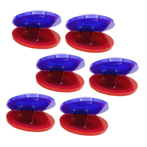SUPVOX 6 Stück Teiliges Castanet für Farbenfrohes Percussion Musikinstrument zur Musikalischen Früherziehung Fördert Rhythmusgefühl und Klangwahrnehmung für Vorschulkinder Rot und Blau SUPVOX 6 Stück Teiliges Castanet für Farbenfrohes Percussion Musikinstrument zur Musikalischen Früherziehung Fördert Rhythmusgefühl und Klangwahrnehmung für Vorschulkinder Rot und Blau von Supvox