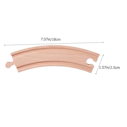 SUPVOX 6 Stück Teiliges Holzeisenbahn schienen zubehör aus Hochwertigem Holz Gebogene Gleise Fördert Kindliche Motorik und Denkvermögen Kompatibel mit DIY Zugspielzeug für Jungen und SUPVOX 6 Stück Teiliges Holzeisenbahn schienen zubehör aus Hochwertigem Holz Gebogene Gleise Fördert Kindliche Motorik und Denkvermögen Kompatibel mit DIY Zugspielzeug für Jungen und von Supvox