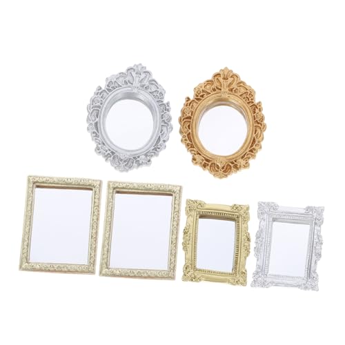 SUPVOX 6 Stück Teiliges Kleine Wandspiegel Miniatur Puppenhaus Möbel Dekorativ für Schlafzimmer Bad Kreatives DIY Zubehör SUPVOX 6 Stück Teiliges Kleine Wandspiegel Miniatur Puppenhaus Möbel Dekorativ für Schlafzimmer Bad Kreatives DIY Zubehör von Supvox