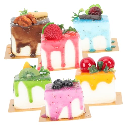 SUPVOX 6 Stück Teiliges Künstliche Kuchenmodelle Magnetische Deko Lebensmittelattrappen Realistische Gefälschte Dessert Requisiten Kühlschrankmagnete als Fotografie Zufällige Farbe SUPVOX 6 Stück Teiliges Künstliche Kuchenmodelle Magnetische Deko Lebensmittelattrappen Realistische Gefälschte Dessert Requisiten Kühlschrankmagnete als Fotografie Zufällige Farbe von Supvox