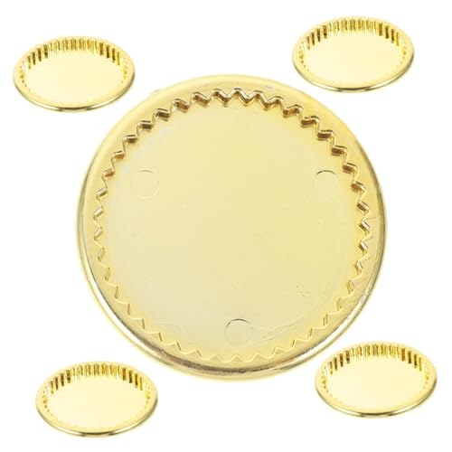 SUPVOX 6 Stück Teiliges Miniatur Puppenhaus Tablett Goldfarbene Mini Teller Detailreiches Puppen Geschirr für Bastler und Sammler Leicht Platzsparend Geeignet für Puppenhaus Dekoration SUPVOX 6 Stück Teiliges Miniatur Puppenhaus Tablett Goldfarbene Mini Teller Detailreiches Puppen Geschirr für Bastler und Sammler Leicht Platzsparend Geeignet für Puppenhaus Dekoration von Supvox