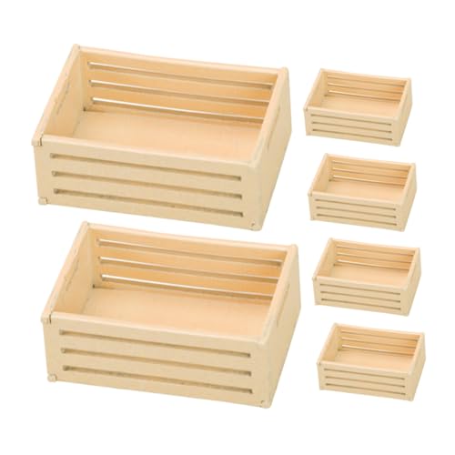 SUPVOX 6 Stück Teiliges Miniatur aufbewahrungskorb Kleine Kunststoffkörbe für Puppenhaus Multifunktionale Miniaturkisten Platzsparend für Mini supermarkt Lebensmittel und Getränke SUPVOX 6 Stück Teiliges Miniatur aufbewahrungskorb Kleine Kunststoffkörbe für Puppenhaus Multifunktionale Miniaturkisten Platzsparend für Mini supermarkt Lebensmittel und Getränke von Supvox