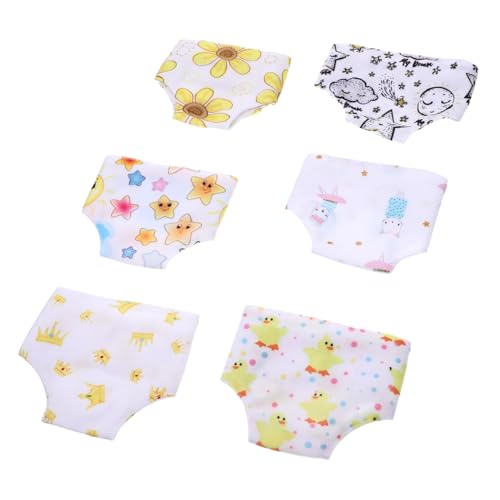 SUPVOX 6 Stück Teiliges Puppenunterwäsche Elastische Süße Doll Panties für Puppen Verstellbar für DIY Puppenkleidung Kompakt und Leicht zur Aufbewahrung SUPVOX 6 Stück Teiliges Puppenunterwäsche Elastische Süße Doll Panties für Puppen Verstellbar für DIY Puppenkleidung Kompakt und Leicht zur Aufbewahrung von Supvox