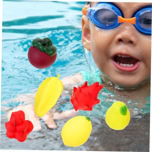 SUPVOX 6 Stück Teiliges Realistischer Früchte Badespielzeug aus Weichem Vinyl Druckempfindlich und Dehnbar zur Stressreduktion und Sensorischem Spiel für Kleinkinder und Erwachsene SUPVOX 6 Stück Teiliges Realistischer Früchte Badespielzeug aus Weichem Vinyl Druckempfindlich und Dehnbar zur Stressreduktion und Sensorischem Spiel für Kleinkinder und Erwachsene von Supvox