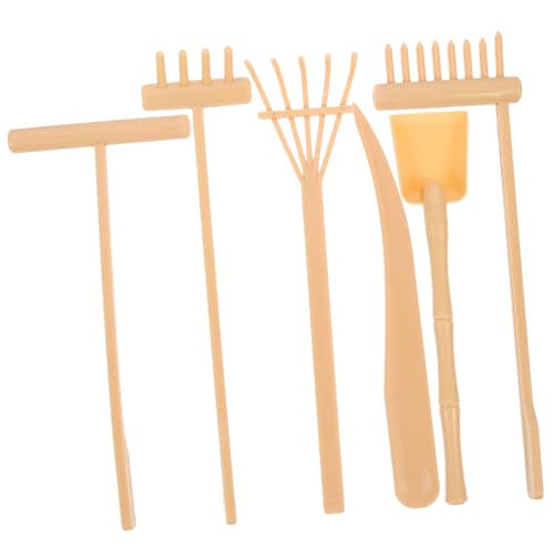 SUPVOX 6 Stück Teiliges Sandrechen aus Zen Garten Zubehör für Schreibtisch Glatte Oberfläche Stresslinderndes DIY Sandgarten Werkzeug für Kreative von Supvox
