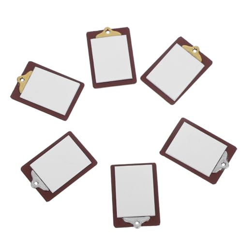 SUPVOX 6 Stück Teiliges Schreibbrett mit Clips Simulierte Klemmbretter für Puppenhaus Praktische Whiteboards für Schulzubehör Leicht und Kompakt für DIY Spielzubehör und Kreative SUPVOX 6 Stück Teiliges Schreibbrett mit Clips Simulierte Klemmbretter für Puppenhaus Praktische Whiteboards für Schulzubehör Leicht und Kompakt für DIY Spielzubehör und Kreative von Supvox