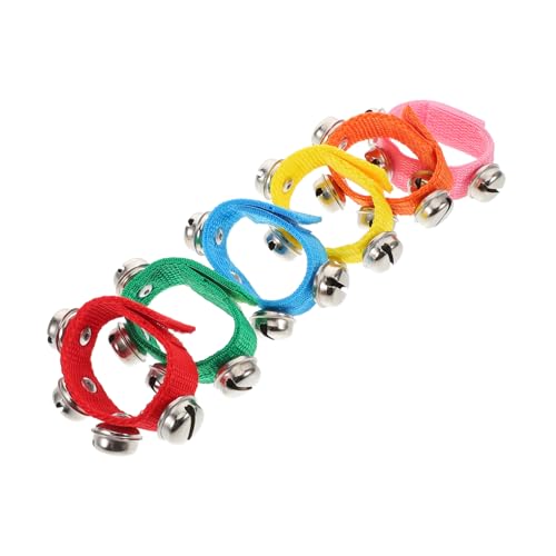 SUPVOX 6 Stück Teiliges Set Handgelenk Glocken für Bunte Tanz und Musikinstrumente für Rhythmus und Sensory Training für Frühkindliche Bildung Sicher und Komfortabel von Supvox