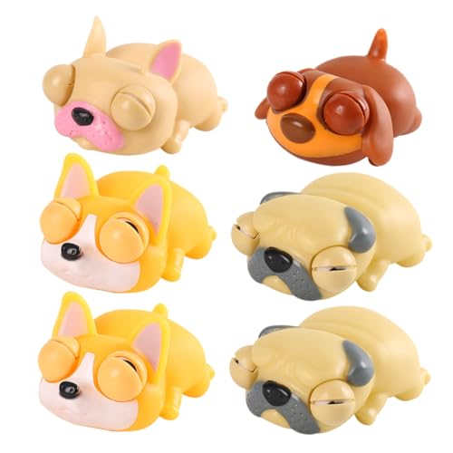 SUPVOX 6 Stück Teiliges Tier quetschspielzeug Stressabbau für Weiche Anti Stress Tiere Tragbare Puppenhaus Zubehör für Spielspaß und Beruhigung von Supvox