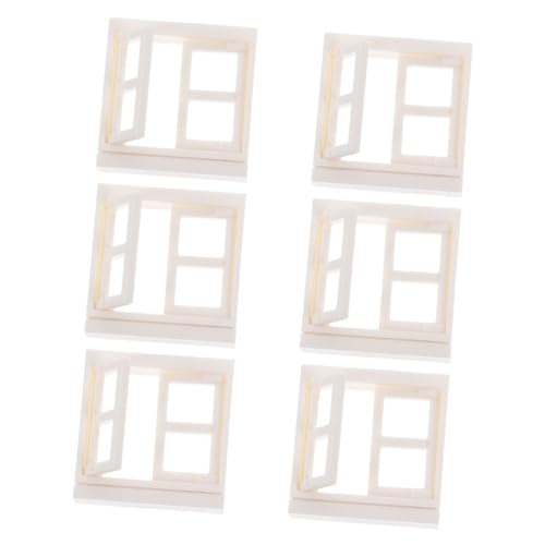 SUPVOX 6 Stücke Puppenhaus Fenster Miniatur Möbel Modell Spielzeug DIY Zubehör Für Spielhaus Und Garten Ornamente Handwerk Fähigkeiten SUPVOX 6 Stücke Puppenhaus Fenster Miniatur Möbel Modell Spielzeug DIY Zubehör Für Spielhaus Und Garten Ornamente Handwerk Fähigkeiten von Supvox