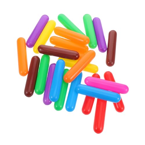 SUPVOX 60 Stück Bunte Streifen Ozeanbälle für Kleinkinder für Pool Spielzelt Fotorequisiten und Partydekoration Langlebig und Sicher für Drinnen und Draußen von Supvox