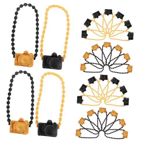 SUPVOX 60 Stück Teiliges Miniatur Kamera Modell mit Vintage Design Schwarze und Goldene Puppen Kameras mit Ketten für Puppenhaus Dekoration Accessoires SUPVOX 60 Stück Teiliges Miniatur Kamera Modell mit Vintage Design Schwarze und Goldene Puppen Kameras mit Ketten für Puppenhaus Dekoration Accessoires von Supvox
