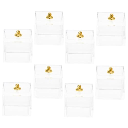 SUPVOX 8 Stück Dollhaus Süßigkeitenbox Teilig Transparente Aufbewahrungsbox für DIY Puppenhaus Deko für Kreative Spielumgebungen und Sammelobjekte SUPVOX 8 Stück Dollhaus Süßigkeitenbox Teilig Transparente Aufbewahrungsbox für DIY Puppenhaus Deko für Kreative Spielumgebungen und Sammelobjekte von Supvox