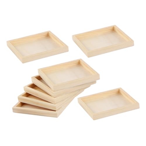 SUPVOX 8 Stück Teiliges Holztablett für Puzzle mit Einzigartiger Struktur zur Räumlicher Vorstellungskraft Professioneller Ebenheit für Familienzeit und Kinderfreundlich von Supvox