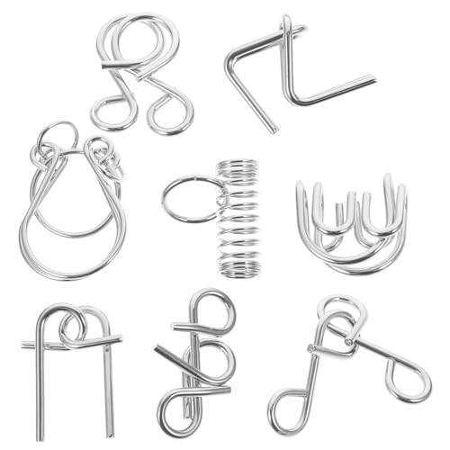 SUPVOX 8 Stück Teiliges Metall Brain Teaser Puzzle Langlebiges Konzentrationsspiel Ab Jahren Fördert Analytisches Denken Geschicklichkeit und Problemlösung Logisches Geduldspiel für SUPVOX 8 Stück Teiliges Metall Brain Teaser Puzzle Langlebiges Konzentrationsspiel Ab Jahren Fördert Analytisches Denken Geschicklichkeit und Problemlösung Logisches Geduldspiel für von Supvox