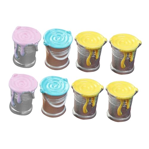 SUPVOX 8 Stück Teiliges Miniatur Resin Realistische Puppenhaus Deko Bemalte Mini Farbeimer Figuren Vielseitige Miniatur Ornament für Puppenhaus Wohnzimmer und Schlafzimmer SUPVOX 8 Stück Teiliges Miniatur Resin Realistische Puppenhaus Deko Bemalte Mini Farbeimer Figuren Vielseitige Miniatur Ornament für Puppenhaus Wohnzimmer und Schlafzimmer von Supvox