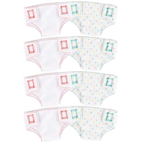 SUPVOX 8 Stück Teiliges Puppenunterwäsche Kleine Mädchenpuppe Süße Weiße Mini doll Panties Realistisches Puppenkleidungszubehör Sicherer für Rollenspiele und Puppenkleiderschrank SUPVOX 8 Stück Teiliges Puppenunterwäsche Kleine Mädchenpuppe Süße Weiße Mini doll Panties Realistisches Puppenkleidungszubehör Sicherer für Rollenspiele und Puppenkleiderschrank von Supvox