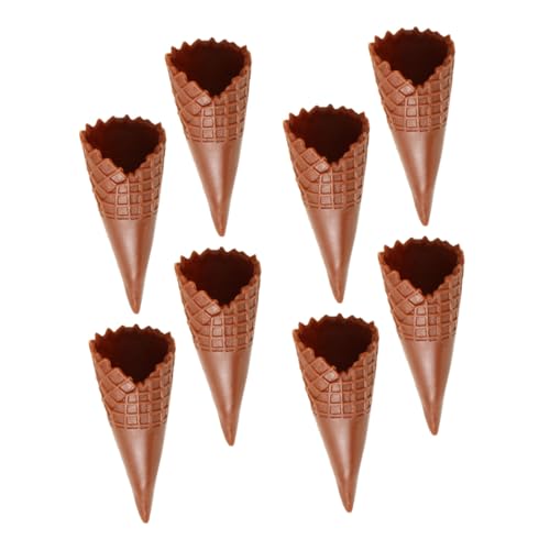 SUPVOX 8 Stück Teiliges Realistische Eiscreme Deko DIY Charms aus Langlebigem PVC Wiederverwendbar Detailgetreue Mini Eichhörnchen für Bastelprojekte und Haarschmuck von Supvox