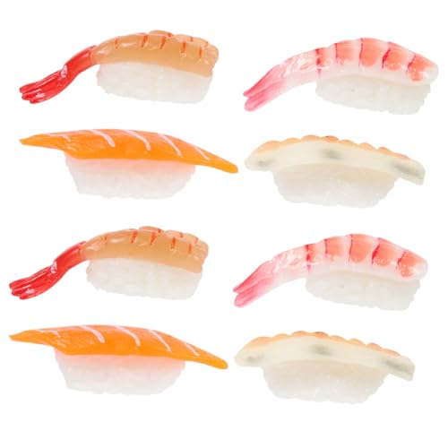SUPVOX 8 Stück Teiliges Realistisches Sushi Modell aus Langlebigem Wiederverwendbare Künstliche Sushi spielzeuge und Dekorationen für Fotografie Werbung und Küchendekor SUPVOX 8 Stück Teiliges Realistisches Sushi Modell aus Langlebigem Wiederverwendbare Künstliche Sushi spielzeuge und Dekorationen für Fotografie Werbung und Küchendekor von Supvox