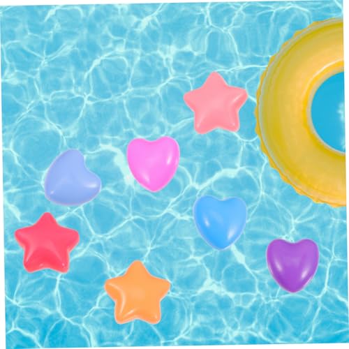 SUPVOX 80 Stück Teiliges Bunter Ozeanbälle in Herz Sternform Robuste Bällebadspielzeug für Indoor spielbereiche Poolparty Zubehör Fördert Koordination und Bewegung von Supvox