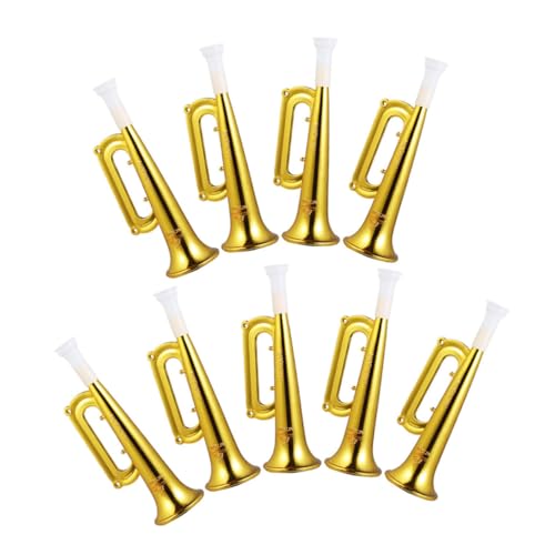 SUPVOX 9 Stück Großer Lautsprecherspielzeug Krachmacher Für Party Trompetenkinder Kleine Trompete Jubelnde Trompeten Krachmacher-Party Jubeln Trompete Jubel Liefert Golden Plastik von Supvox