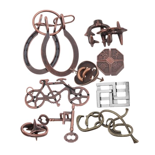 SUPVOX 9 Stück Teiliges Metall Gehirn Puzzle Luban Lock Langlebiges Denkspiel für Erwachsene und Jugendliche Fördert Konzentration und Kognitive Fähigkeiten für Familien und Partyspaß SUPVOX 9 Stück Teiliges Metall Gehirn Puzzle Luban Lock Langlebiges Denkspiel für Erwachsene und Jugendliche Fördert Konzentration und Kognitive Fähigkeiten für Familien und Partyspaß von Supvox