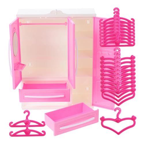 SUPVOX Abs Puppenschrank Teiligem Kleiderschrank für Puppen mit Herz Geraden Kleiderhaken Puppenmöbel Zubehör für Miniatur Puppenhaus und Kinderzimmer SUPVOX Abs Puppenschrank Teiligem Kleiderschrank für Puppen mit Herz Geraden Kleiderhaken Puppenmöbel Zubehör für Miniatur Puppenhaus und Kinderzimmer von Supvox