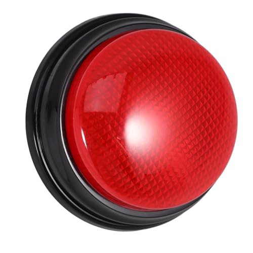 SUPVOX Alarmton Button mit Licht Lustiges Partyspiel Zubehör für Quiz und Spieleabende Batteriebetriebener Sound Knopf für Büro Hochzeit Pranks und Team Events von Supvox