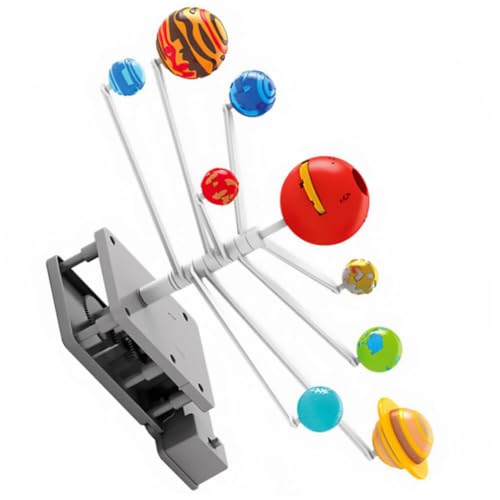 SUPVOX Astronomisches Wissenschafts Experimentierset Teilige Planetenmodell für DIY Rotierendes Sonnensystem aus Hochwertigem Lernspielzeug und Schreibtischdekoration Zufällige Farbe von Supvox