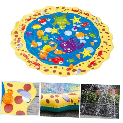SUPVOX Aufblasbare Wasserspielmatte mit Wassersprinkler PVC Bunte Spritzmatte für Outdoor Garten Spielspaß Faltbar Dickes Material für Sommerparty und Poolspaß SUPVOX Aufblasbare Wasserspielmatte mit Wassersprinkler PVC Bunte Spritzmatte für Outdoor Garten Spielspaß Faltbar Dickes Material für Sommerparty und Poolspaß von Supvox