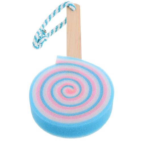 SUPVOX Badeschwamm Lollipop für Cartoon Design Sanftes Exfoliationsspielzeug Sicher für Junge Mädchen Multifunktional als Badewanne und Blau von Supvox
