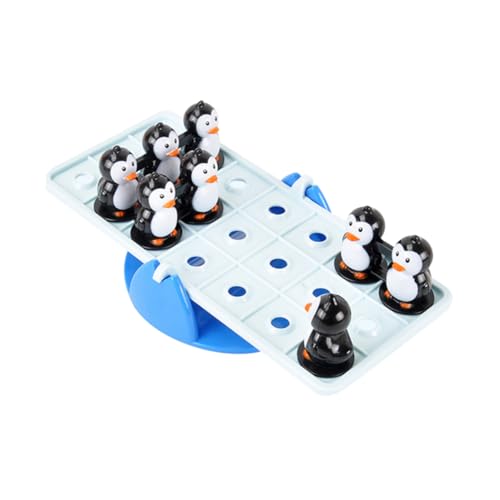 SUPVOX Balance Pinguin Wippe Interaktives Balancespiel für Kunststoff Puzzlelevel Fördert Gleichgewicht Hebelprinzip Kreativität und Gehirntraining für Eltern Junge Mädchen Spiel von Supvox