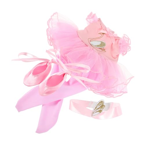 SUPVOX Ballettkostüm für Puppen Teiliges Tanzoutfit mit Tüllrock und Stirnband Prinzessin Ballerina Kleidung Geeignet für Puppen Party Tanz Rollenspiel von Supvox