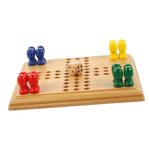 SUPVOX Bambus Flying Chess Spielset Teiliges Schachspielzeug für Pädagogisches Brettspiel Gedächtnis und Beobachtungsfähigkeit Sicher und Langlebig für Lernspiele von Supvox