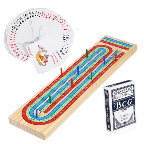 SUPVOX Cribbage Brettspiel aus Holz Großes Faltbares Punktespielbrett für Erwachsene und Tragbares Gesellschaftsspiel für Partys und Reisen Stiften Kompakt und Einfach zu Lernen SUPVOX Cribbage Brettspiel aus Holz Großes Faltbares Punktespielbrett für Erwachsene und Tragbares Gesellschaftsspiel für Partys und Reisen Stiften Kompakt und Einfach zu Lernen von Supvox