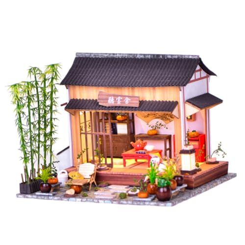 SUPVOX DIY Chinesisches Haus Modellbausatz Handgefertigt Set mit Chinesischem Stil für Bastelset Feinmotorik Dekoratives Gartenhaus von Supvox