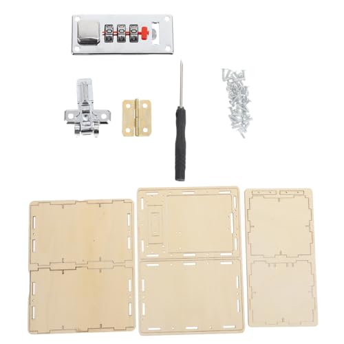 SUPVOX DIY Holz kombinationssafe Bausatz für Ab Jahren Pädagogisches Puzzle Logik Feinmotorik und Kreativem Denken Geschenk für Mädchen und Jungen von Supvox