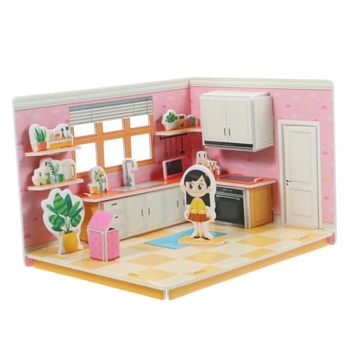 SUPVOX DIY Puzzle Küchenmodell aus Papier Kindersicheres Bastelset für Ab Jahren Langlebiges und Wiederverwendbares Dekoratives Modell für Schreibtisch und Wohnraum SUPVOX DIY Puzzle Küchenmodell aus Papier Kindersicheres Bastelset für Ab Jahren Langlebiges und Wiederverwendbares Dekoratives Modell für Schreibtisch und Wohnraum von Supvox