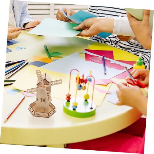 SUPVOX DIY Solar Windmühle Bausatz aus Holz für Pädagogisches Stem Lernspielzeug Einfach Zusammenzubauen Fördert Motorische Fähigkeiten und Praktisches Denken Geschenk für Jungen und von Supvox