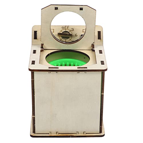 SUPVOX DIY Waschmaschine Modell Bausatz aus Holz für Pädagogisches Experimentierspielzeug Fördert Kreativität Lernen und Wissenschaftsinteresse Sicher und Schadstofffrei für von Supvox